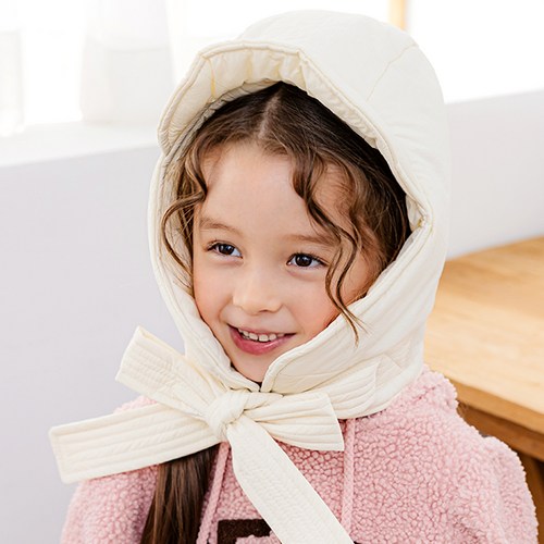 채니봉봉 아동용 홉스 패딩 방한 후드모자