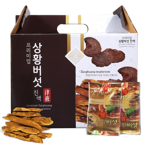 건강중심 장수 상황버섯 진액 상황버섯즙 엑기스, 1박스, 100ml 60포, 6L