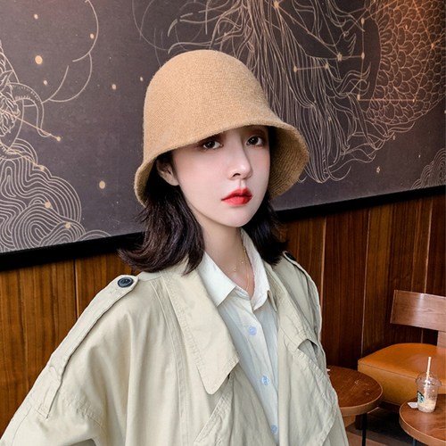 스페이스제이 가을 겨울 니트 버킷햇 벙거지 모자