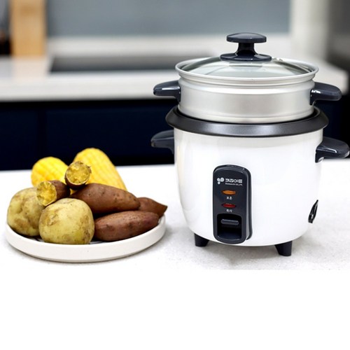 1~3인용 전기밥솥 찜기/분리형 내솥 쉬운세척/과열방지센서/205x216x270, 미니밥솥&찜기 1-3인용