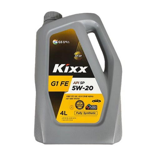 GS칼텍스 킥스 Kixx G1 FE SP 5W20 4L 100% 합성 가솔린 LPG 엔진오일, Kixx G1 FE SP 5W-20 4L, 1개