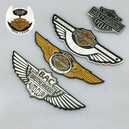 할리데이비슨 호환용 날개 3D 크롬스티커 9 Type, 2, 1개