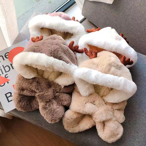 준캡 아동모자 사슴뿔귀달이 머플러