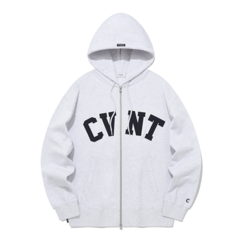 [국내매장판] 커버낫 후드집업 오버핏 CVNT 헤더 그레이 125949