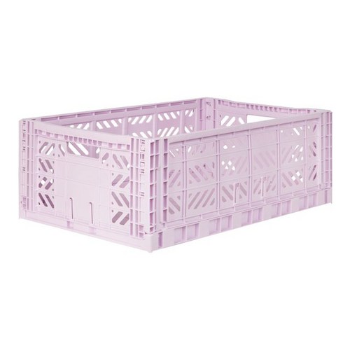 아이카사 폴딩박스 L lilac_Passive Lock 22cm, 3개