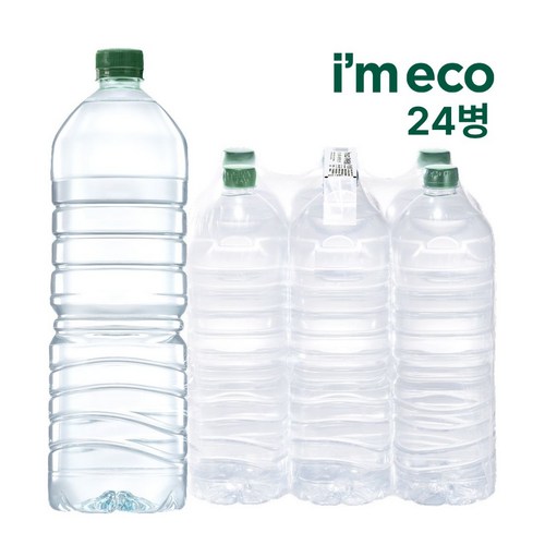 아임에코 가벼운샘 무라벨 생수 2L x 24병, 2L, 24개