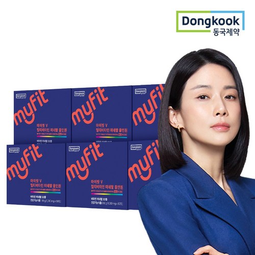 동국제약 마이핏 이보영 멀티비타민 올인원 2개월분 종합비타민 영양제, 6박스, 60정