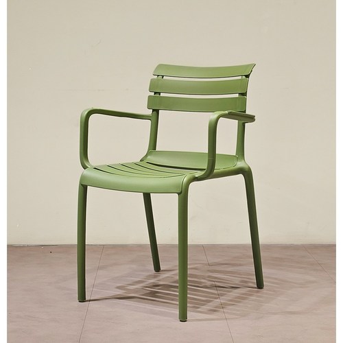플라스틱 식탁 팔걸이의자 인테리어 카페 콜린체어, 암체어, 1개, 그린