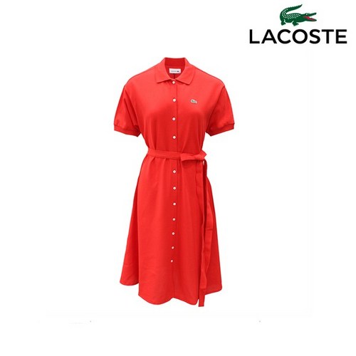 라코스테 LACOSTE 여성 릴랙스핏 헤리티지 PK 원피스_EF5471RO - 라코스테 원피스 추천