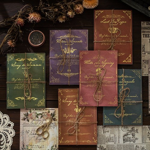 빈티지 광고 레터링 배경지 다꾸 페이퍼 6종, 4.편지 (ME-974)