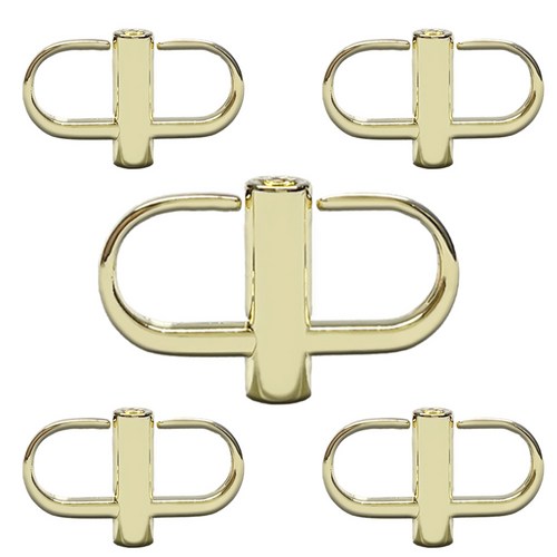 제레미 체인 조절기 체인쇼트너 나사고정 슬림형, 5개, 라이트 골드