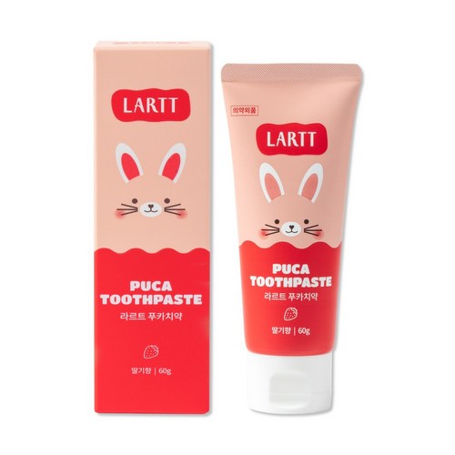 라르트 푸카 무계면 어린이 불소 키즈치약 딸기향, 1개, 60g