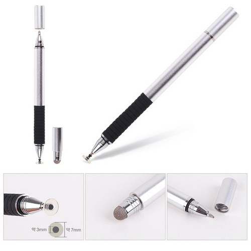 갤럭시Z 플립6 3in1 정전식 터치펜(볼펜형)미세펜촉, ID-터치펜, 1개