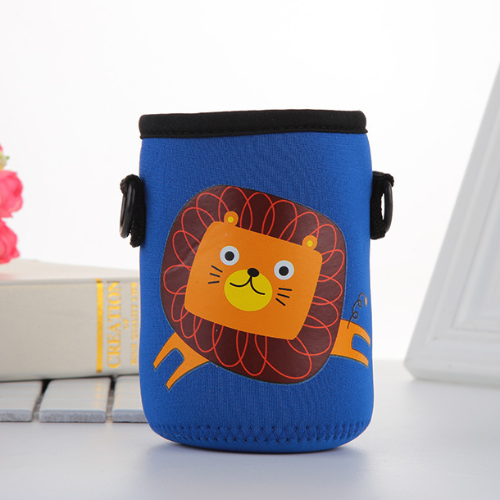 베제슈 초등 크로스 미니 물병 가방, 파랑사자, 1개
