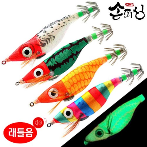 손피싱 왕눈이 에기 Y2/애기 문어 쭈꾸미 채비, SE101-색동