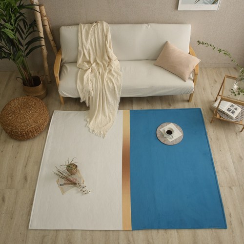 스퀘어 워셔블 방수 인테리어 거실 러그 국내생산 사계절 원형 카페트 아이방