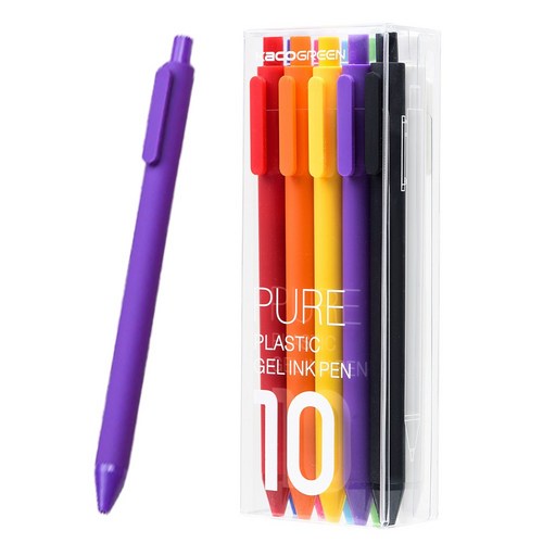 365플레이스 카코퓨어 소프트 젤펜 0.5mm 10p, 혼합색상