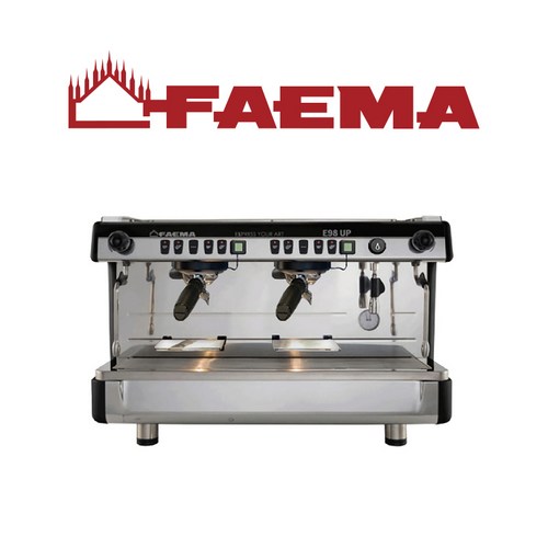 FAEMA 훼마 E98 UP PREMIUM TALL CUP 2그룹 업소용 반자동 커피머신 카페창업, 블랙