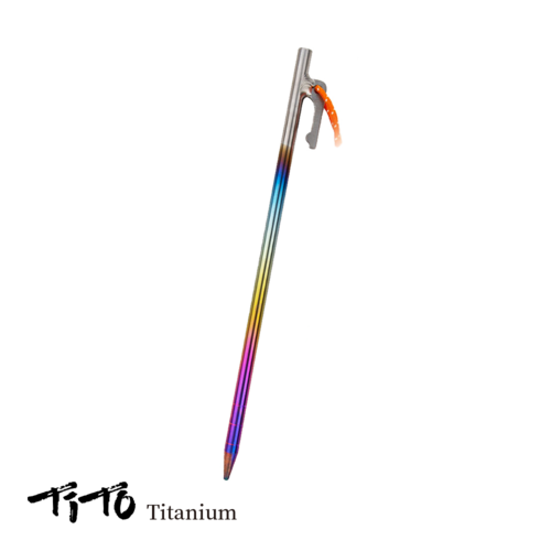 티토 티타늄 텐트용 텐트팩 텐트못 20cm 30cm 40cm, 레인보우, 1개