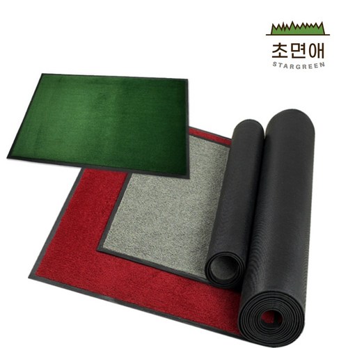 초면애 현관 에스앤SN 매트 먼지털이 수분제거, 그레이, 1개