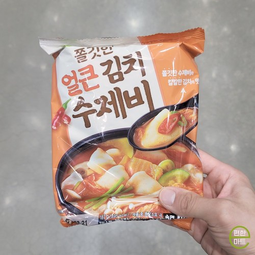 이가자연면얼큰김치수제비