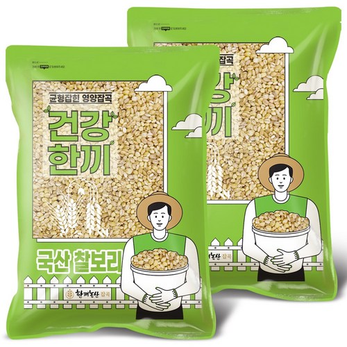 한끼농산잡곡 국산 찰보리 2026년산 햇곡, 5kg, 2개