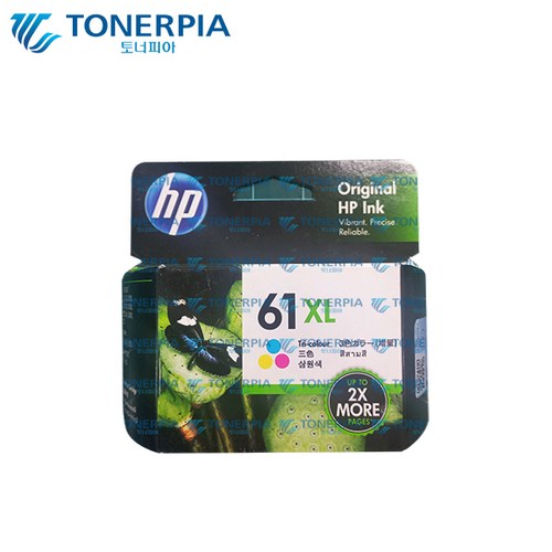 HP 정품잉크 HP61 HP61XL CH561WA CH562WA CH563WA CH564WA, 1개, 04_대용량 컬러(COLOR)