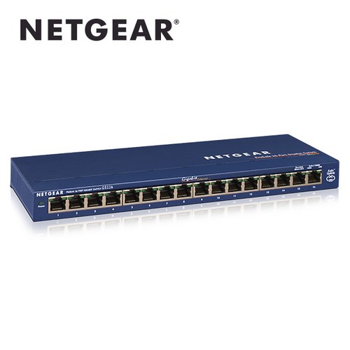 넷기어 GS116V2 - 16포트 기가비트 SOHO 이더넷 스위칭허브, 1개