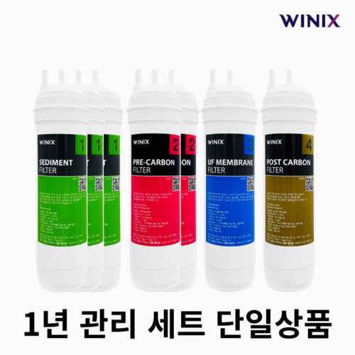 PQ-1000 필터 위닉스 정수기 정품 세트, 위닉스 1년관리 세트 (3+2+1+1)