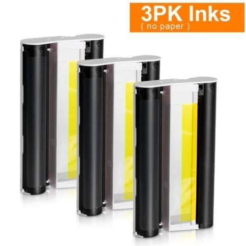 잉크 카트리지 및 사진 용지 Canon Selpy CP1300 포토 프린터 KP-108IN 100x148mm (4x6 인치) KP-36IN, 04 3 inks (no paper) * 1개, 1개