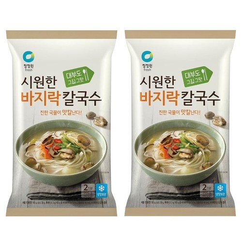 청정원시원한바지락칼국수