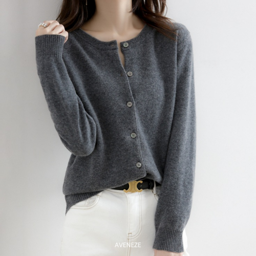 여성용 니트 가디건 W3X1F