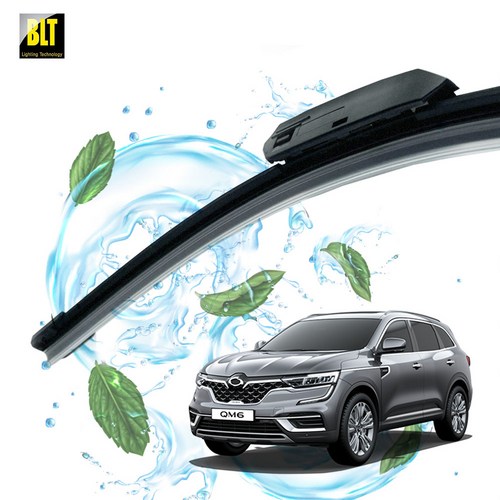 르노삼성 더 뉴 QM6(19-최신형) 아답터 장착 바이오테크 와이퍼 세트, 19-최신 더 뉴 QM6