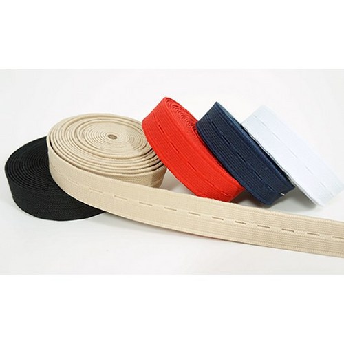 고무밴드 E-밴드 단추밴드 밴드 폭20mm 25mm 길이20M 의류밴드 패션밴드, 검정20M, 1개입, 1개