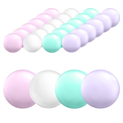 베베아인 아기 볼풀공 7.3cm 국산 KC, 마카롱(퍼플+민트+핑크+화이트) 100개, 100개