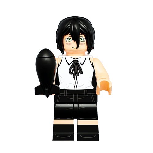 체인소맨 전기톱맨 포치타 덴지 피규어 장식 블럭 블록, 레제블록, 1개