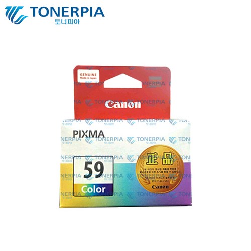 캐논 정품잉크 PG-49 CL-59 PIXMA E3190 E3195 E4290 E409, 1개, 02_캐논정품 CL-59 컬러(COLOR)