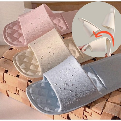 드로우그린 기내용 접이식 슬리퍼 여행용 실내화, 1개, 라이트핑크