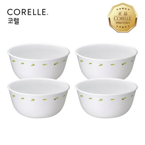 [******] 올리브가든 면기(소) 4P 세트, 혼합색상, 4개