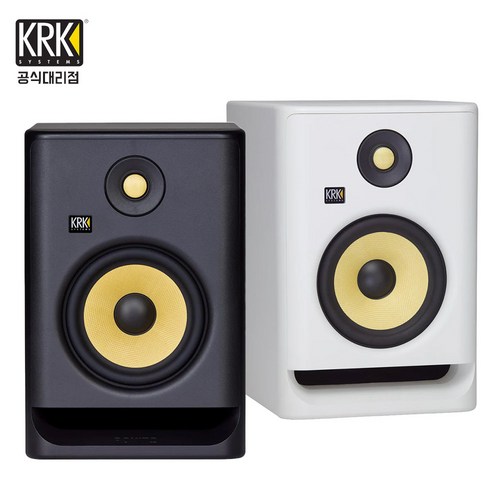 KRK 모니터 스피커 1통, RP7G4 (프리미엄 7인치), 화이트