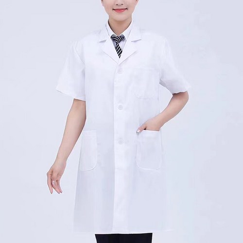 다이아뷰티 실기용 반팔 위생가운 국가고시 시험가운 국시재료, S, 1개