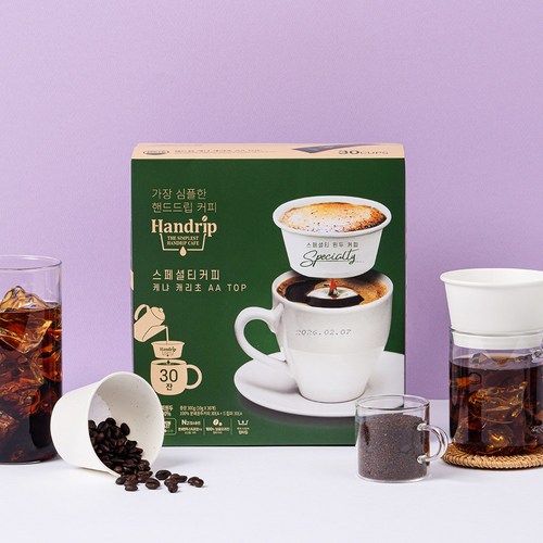 [핸드립] 드립커피 스페셜티 케냐 캐리초 AA TOP 10gx30개 드립백 커피, 10g, 30개입, 1개