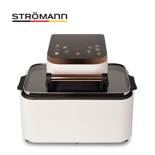 독일 스트로만 탑글라스 대용량 8L 12L 에어프라이어, 12L 화이트