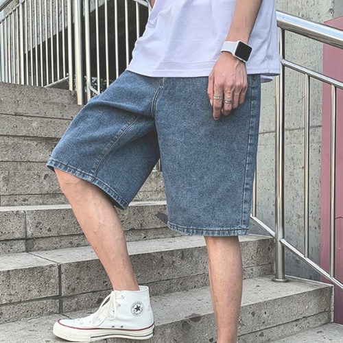 남자와이드청반바지