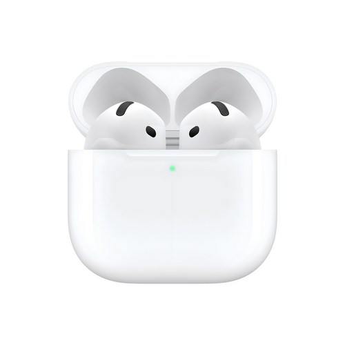 Apple 2024 에어팟 4세대 액티브 노이즈 캔슬링 블루투스 이어폰, MXP93KH/A, 화이트