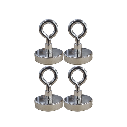 케이디 초강력 대형 네오디움 O형자석, 48mm, 4개