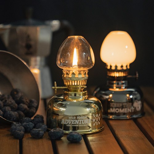 스카이필드 이지 등유 랜턴 (SF-LT-036S) / 감성 캠핑 라이트 파라핀오일 불멍 램프 조명 휴대용 불멍, 골드, 1개