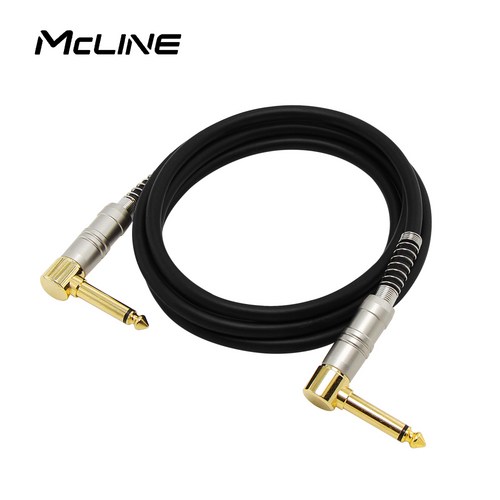 모노 5.5 (6.3) 양쪽 ㄱ자 꺾임 기타 패치코드 악기 스피커 앰프 음향 연결선 오디오잭, MC-HA34 모노5.5 숫-숫 1.5M