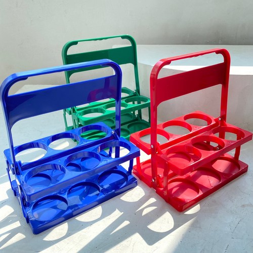 캠핑 음료 컵 캐리어 6구 테이크아웃 음료 맥 트레이, 1.6구캐리어(레드), 1개