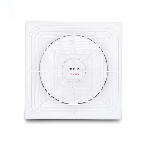 아리전기조명 자동개폐 환풍기30cm/강력한 배출력/환기배기/사무실 화장실 흡연실 공기 청정, LD-PS301(사각), 1개
